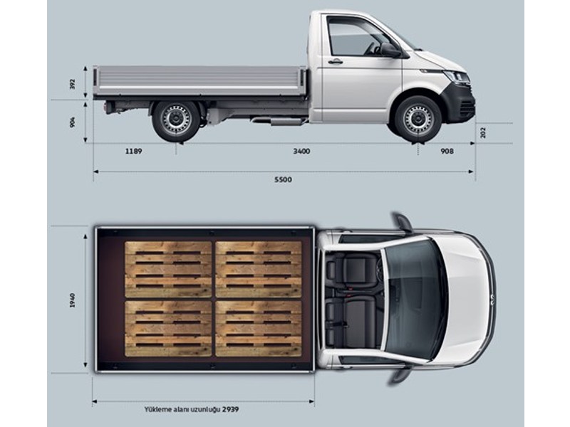 VW Transporter Açık Kasa